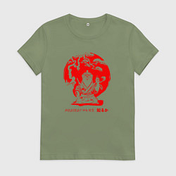 Женская футболка Медоеду на все ***