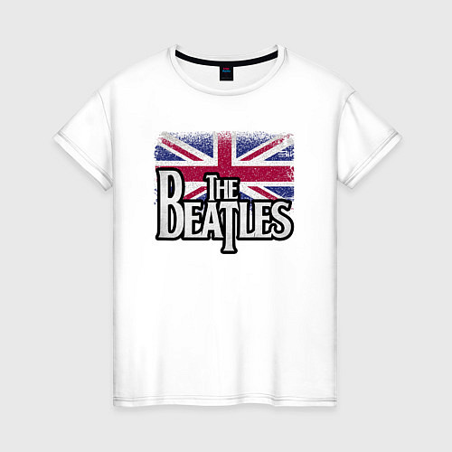 Женская футболка The Beatles Great Britain Битлз / Белый – фото 1