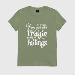 Женская футболка DARKEST DUNGEON LOGO WHITE