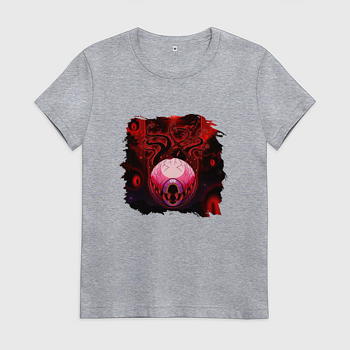 Женская футболка Eye of Cthulhu / Меланж – фото 1