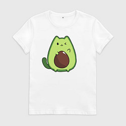 Женская футболка Avo cat o подмигивает