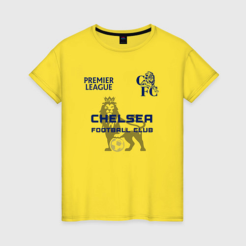 Женская футболка CHELSEA F C ЧЕЛСИ Ф К / Желтый – фото 1