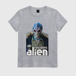 Женская футболка Resident alien