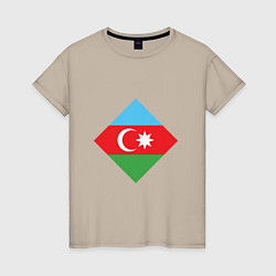 Женская футболка Flag Azerbaijan