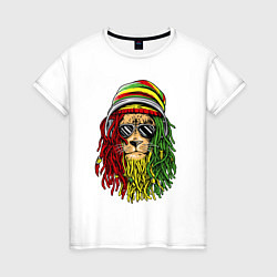 Женская футболка Rasta lioN