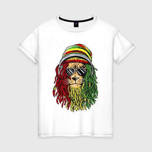 Женская футболка Rasta lioN / Белый – фото 1