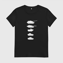 Женская футболка ВИДЫ ТАНКОВ