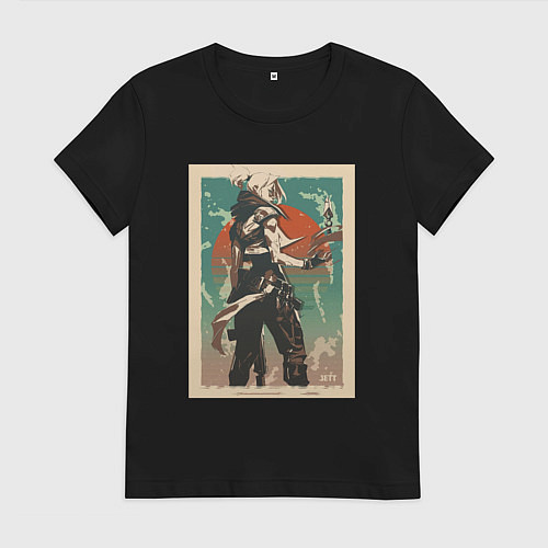Женская футболка Jett art / Черный – фото 1