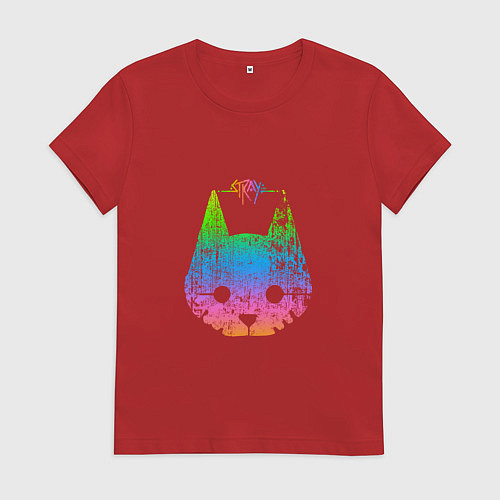 Женская футболка Stray: Gradient / Красный – фото 1