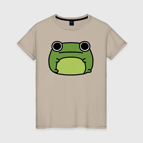 Женская футболка Frog Lucky / Миндальный – фото 1