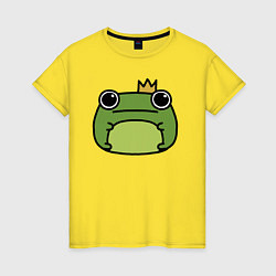 Женская футболка Frog Lucky король