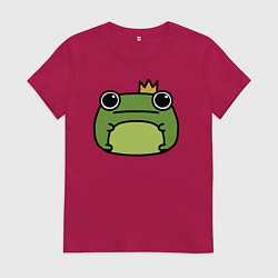 Женская футболка Frog Lucky король