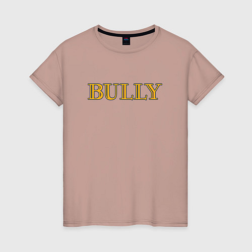 Женская футболка Bully Big Logo / Пыльно-розовый – фото 1