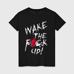 Женская футболка WAKE THE F*CK UP! CYBERPUNK КИБЕРПАНК