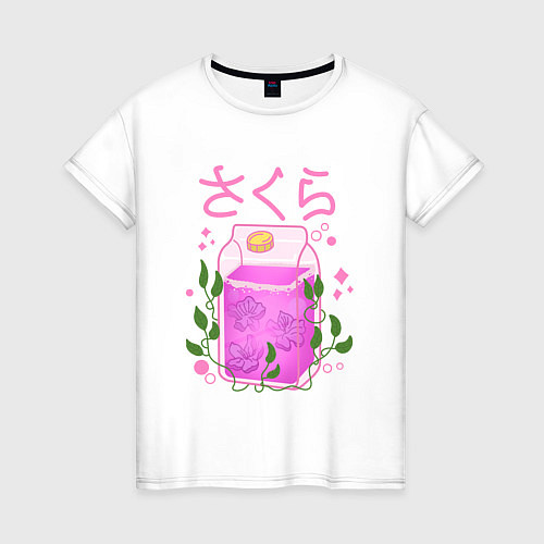 Женская футболка Виноградный сок / Белый – фото 1