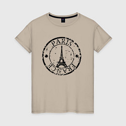 Женская футболка Париж, Франция, Эйфелева башня