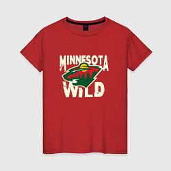 Женская футболка Миннесота Уайлд, Minnesota Wild