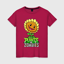 Женская футболка Plants vs Zombies Подсолнух