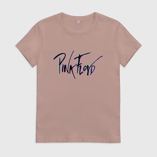 Женская футболка PINK FLOYD GLITCH ПИНК ФЛОЙД ГЛИТЧ / Пыльно-розовый – фото 1