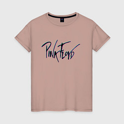 Футболка хлопковая женская PINK FLOYD GLITCH ПИНК ФЛОЙД ГЛИТЧ, цвет: пыльно-розовый