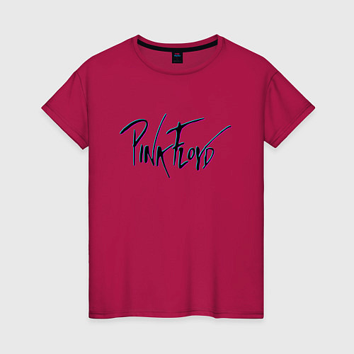 Женская футболка PINK FLOYD GLITCH ПИНК ФЛОЙД ГЛИТЧ / Маджента – фото 1