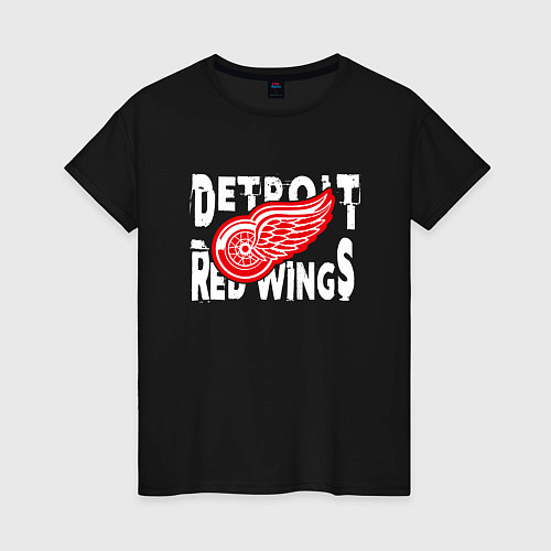 Женская футболка Детройт Ред Уингз Detroit Red Wings / Черный – фото 1