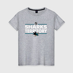 Женская футболка SHARKS TERRITORY САН-ХОСЕ ШАРКС