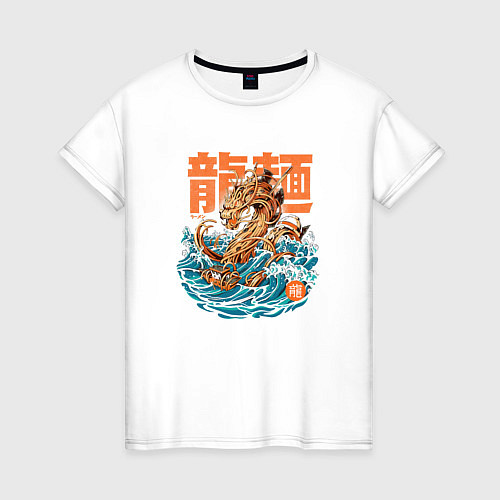 Женская футболка Great Ramen Dragon / Белый – фото 1