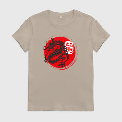 Женская футболка Ниндзя дракон Япония