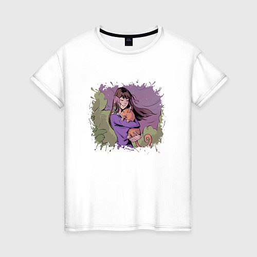 Женская футболка Тору на ветру / Белый – фото 1