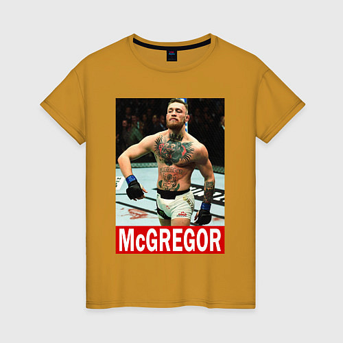 Женская футболка Конор МакГрегор McGregor / Горчичный – фото 1