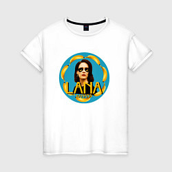 Женская футболка Лана Дель Рей банана
