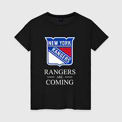 Женская футболка Rangers are coming, Нью Йорк Рейнджерс, New York R