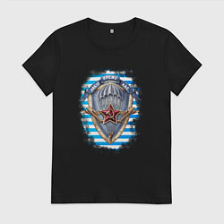 Женская футболка Тельняшка ВДВ - Никто кроме Нас