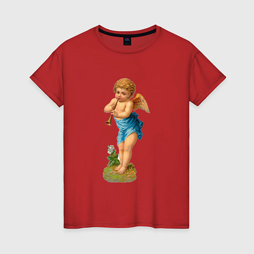 Женская футболка Маленький ангелочек / Красный – фото 1