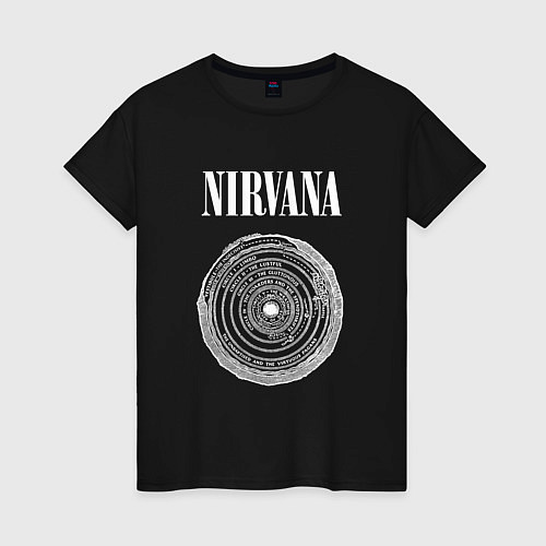 Женская футболка Nirvana Нирвана Круги ада / Черный – фото 1