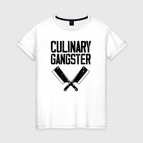 Женская футболка Кулинарный гангстер / Белый – фото 1