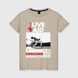 Женская футболка QUEEN LIVE AID 1985