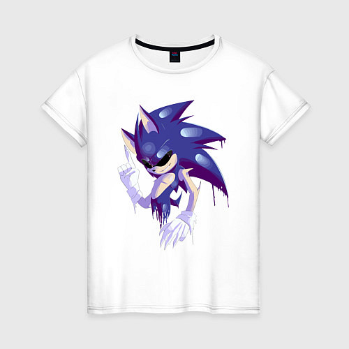 Женская футболка Sonic Exe Sketch / Белый – фото 1