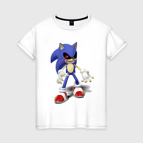 Женская футболка Sonic Exe Video game Hype / Белый – фото 1