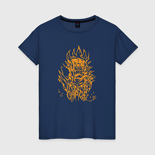 Женская футболка Hells Gorge / Тёмно-синий – фото 1