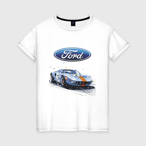 Женская футболка Ford Motorsport / Белый – фото 1