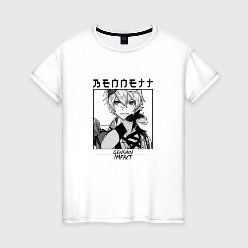 Женская футболка Беннетт Bennett, Genshin Impact / Белый – фото 1