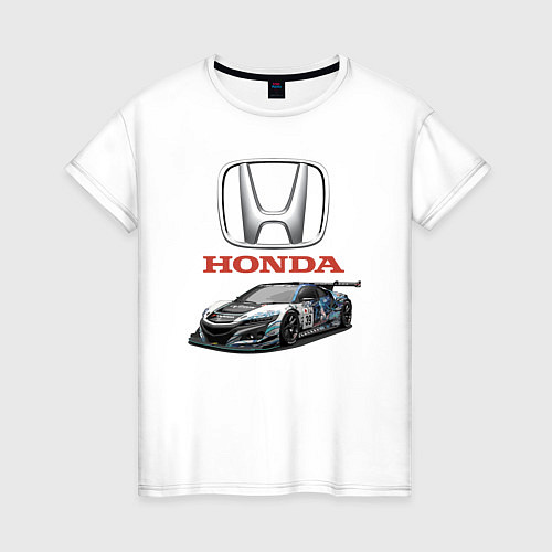 Женская футболка Honda Racing team / Белый – фото 1
