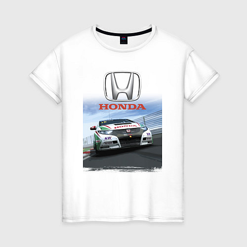Женская футболка Honda Motorsport Racing team / Белый – фото 1