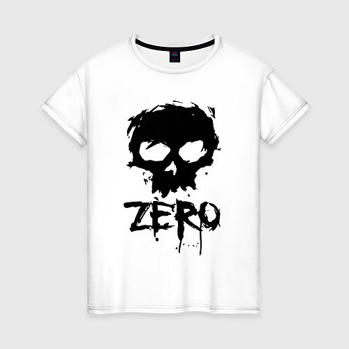Женская футболка Zero skull / Белый – фото 1