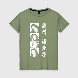 Женская футболка Клинок, рассекающий демонов Незуко