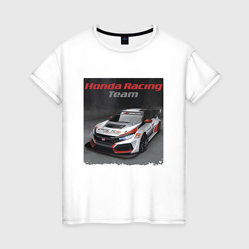 Женская футболка Honda Motorsport Racing Team / Белый – фото 1