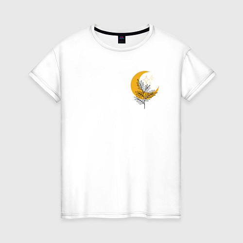 Женская футболка Лунный цветок / Белый – фото 1