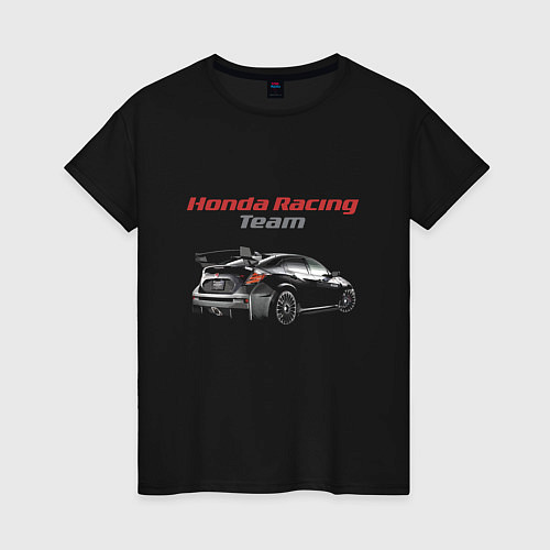 Женская футболка Honda Racing Team Motorsport / Черный – фото 1